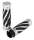 GZP Swirl style grips Chrome dual cable