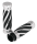 GZP Swirl style grips Chrome dual cable