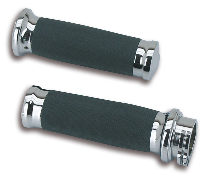 GZP Chrome/rubber CNC Tornado grip se (GB)