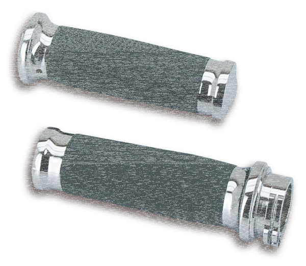 GZP Chrome/rubber CNC Tornado grip se (GB)