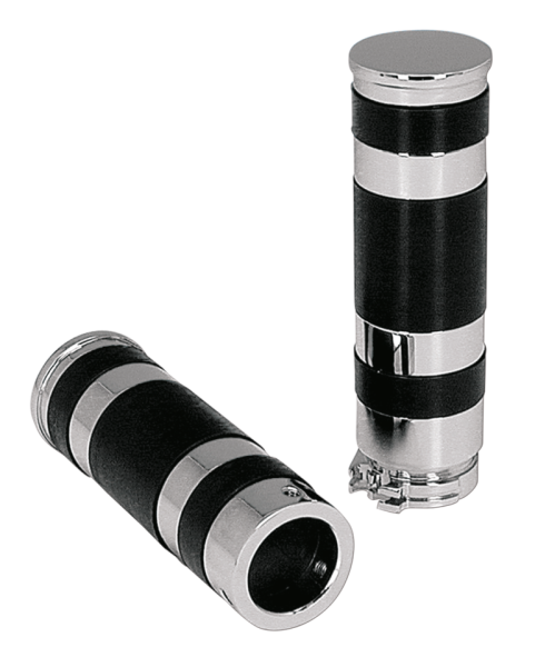 GZP Chrome CNC Grip set, cable (GB)