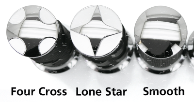 GZP Chrome Tornado II rider peg set (GB)