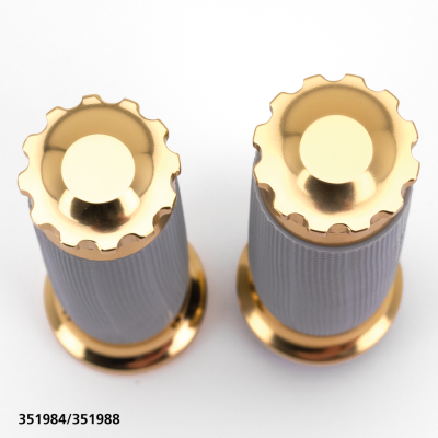 GZP Bronzed Turbo gripset gray rubber