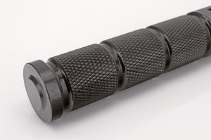 GZP Blk knurled rider footpegs ST18-up