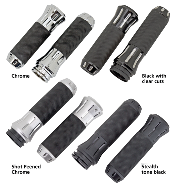 GZP Black/cut Cobra grip set (GB)
