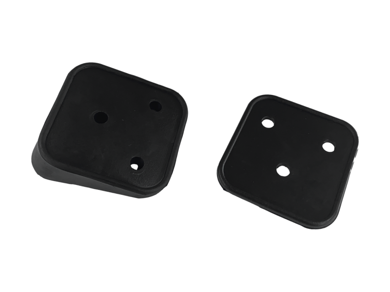 GZP Black rubberpadset licenseplate moun (GB)