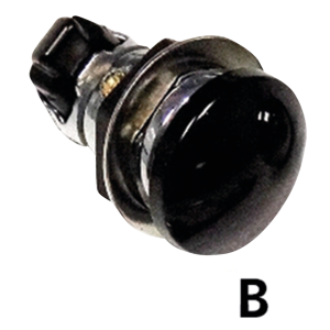 GZP Gl.Blk fuel door push button release