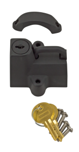 GZP Matt black Helmet lock and key kit