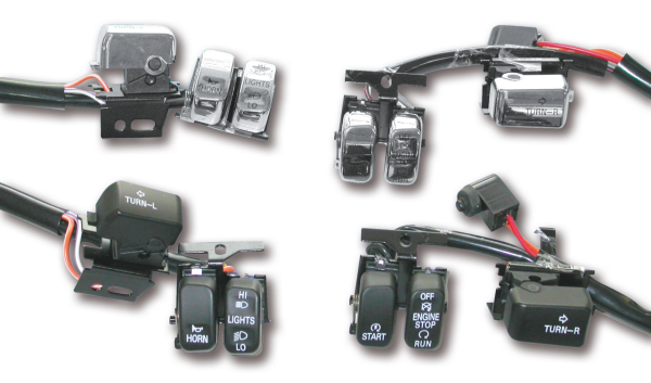 GZP Chrome handlebar switch kit 96-06 (GB)