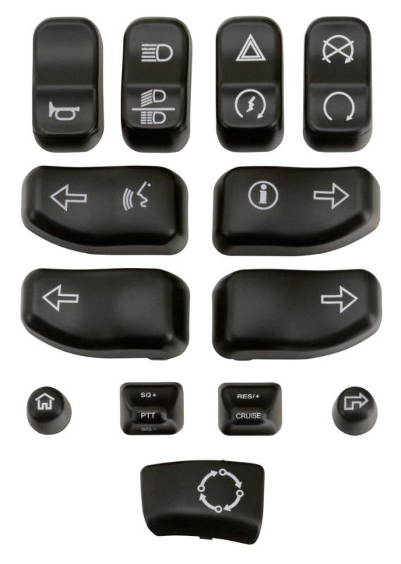 GZP Blk switch cap kit FLH/T14-15 (GB)
