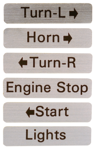 10pck Switch housing decal kit L & R (GB)