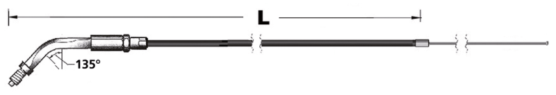 Stealth Throttle E+G81-95 LN=44" 135° (GB)