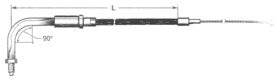 Barnett Stealth BT76 LN=44" 90° throttle (GB)