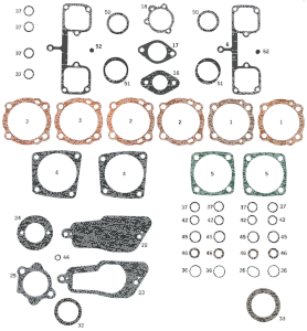 5pck Oil seal main shaft #12049 (GB)