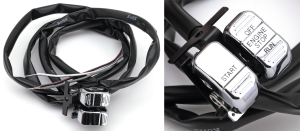 Engine start & stop switch Chrome 96-06 (GB)