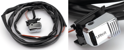 Right turn signal switch Chrome 96-06 (GB)