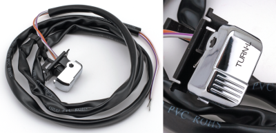 Left turn signal switch Chrome 96-06 (GB)