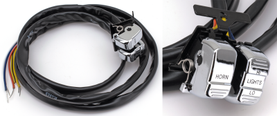 Horn & Dimmer switch Chrome 96-06 (GB)