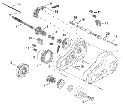 45mm Inner spacer jackshaft (GB)