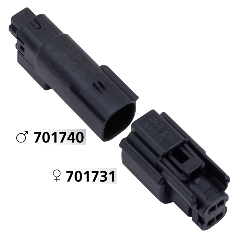 Molex 07Up 4-Position Male Black OEM7217 (GB)