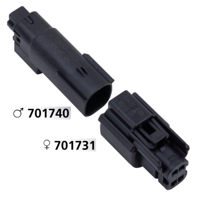 Molex 07Up 4-Position Male Black OEM7217 (GB)