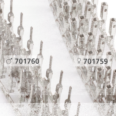 100pck Molex 16-20G Stamped pins 07-up (GB)