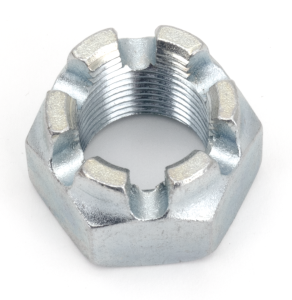 Castle nut for axle Single Sided, zinc (GB)