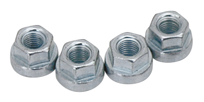 4pck Nuts, 5/16-24 hex flange (GB)