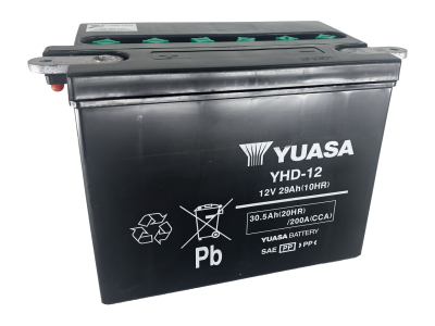 UN-2800 Yuasa YHD-12H without acid, inkl. 7,50 Euro Battery deposit (GB)