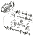 Mainshaft right case bearing XL84-90