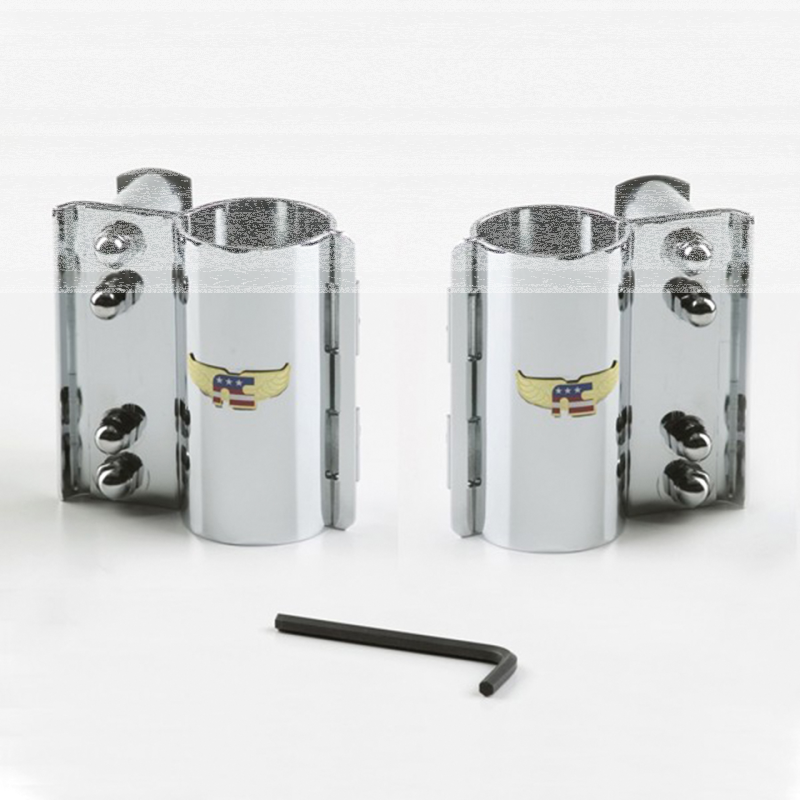 Mounting kit complete Chrome Wide Glide (GB)