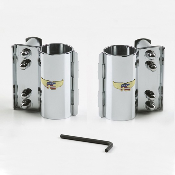 Mounting kit complete Chrome Wide Glide (GB)
