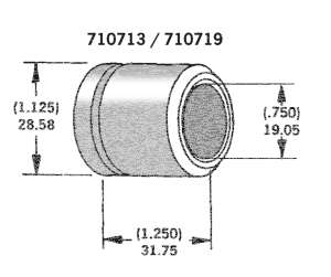 Axle spacer zinc plated #40915-94 (GB)