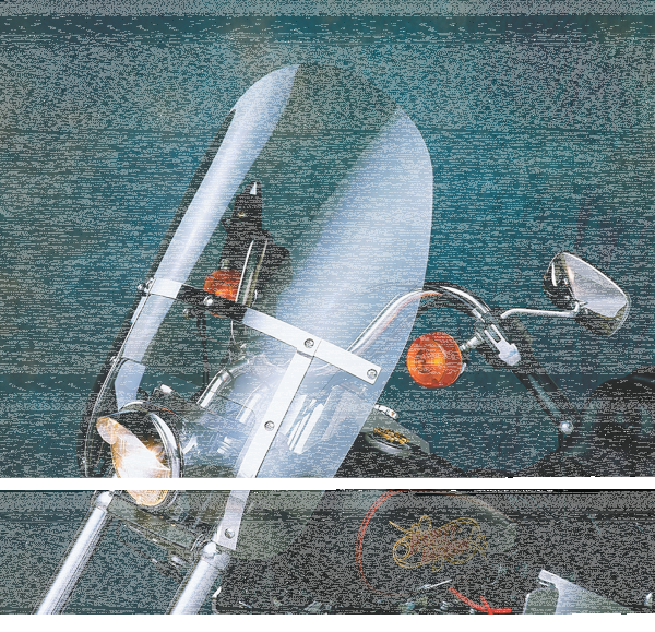 Touring Windshield kit FLH notched h.d. (GB)