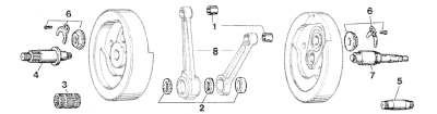 Pinion gear shaft BT54-57 (GB)