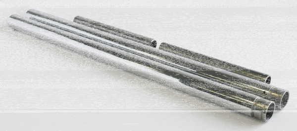 Sliders/Tubes HiTech polished stock +6" (GB)