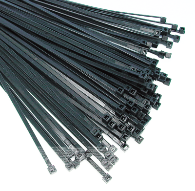 100pck cable ties 8" black (GB)
