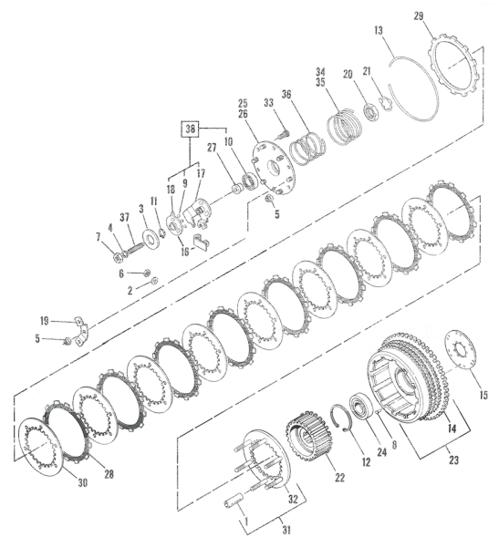 Clutch release disc XL71-e84 (GB)