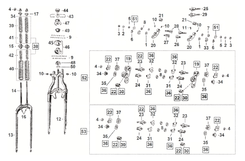 Rigid Fork BT36-45 inline black (GB)