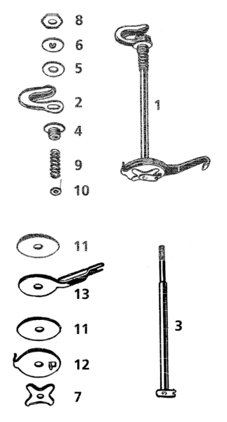 Screw, Adjusting Steeringdamper, prkrzd (GB)