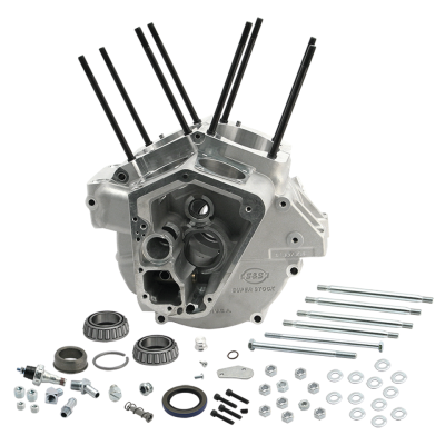 S&S Crankcase assy Std. BT92-99 alu (GB)