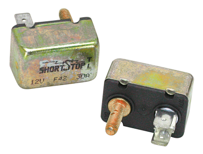 Dual output circuit breaker assy 30 Amp. (GB)