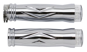 RBS V-style gripset chrome w/LED turnsig