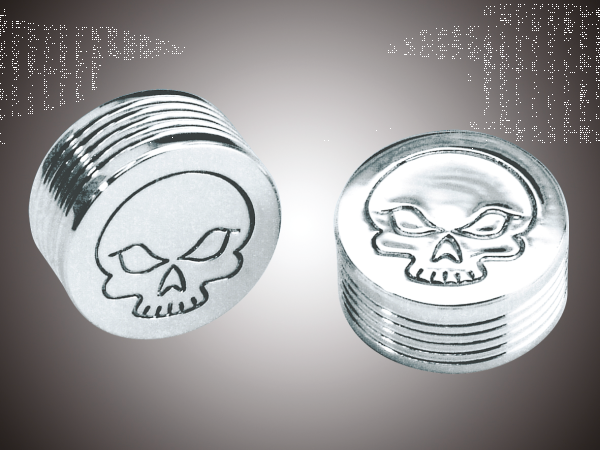 Hex Bolt cap 1/4" Flame design (GB)