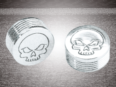 Hex Bolt cap 1/4" Flame design (GB)