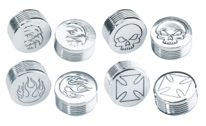 Hex Bolt cap 3/8" Maltese cross design (GB)