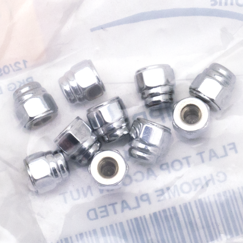 10Pck 10-24 Flat Top Acorn Nut (GB)