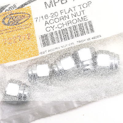 5Pck 7/16-20 Flat Top Acorn Nut (GB)