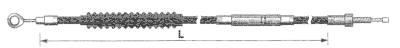 Braided Clear Coated clutch cable #3862 (GB)