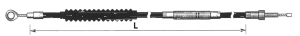 Braided Clear Coated clutch cable #3862 (GB)